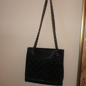Black tory Burch evening bag